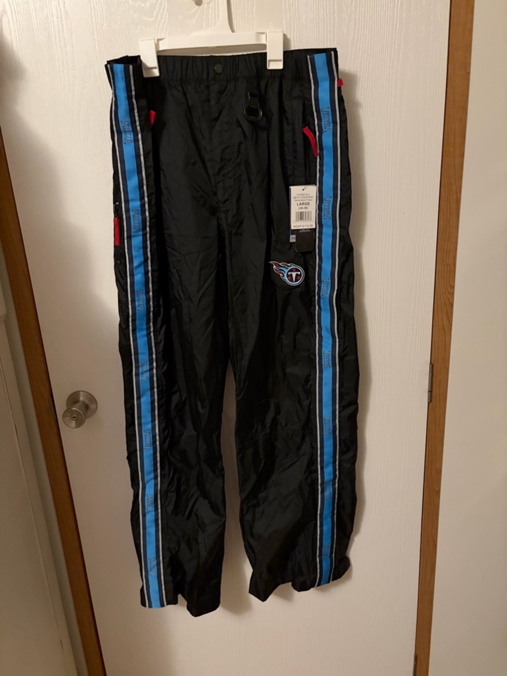 VINTAGE 1999 Tennessee Titans Tail-Gaiters Pants NWT Deadstock SZ L TG7965-00-L